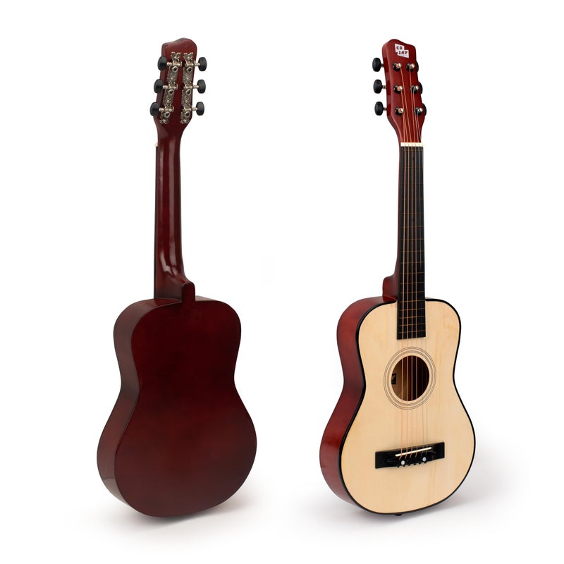 CB SKY 30" Wooden Acoustic Guitar for Kids/Boys/Girls/Beginners/Guitar for age 3-5 5-9 Natural - Image 2